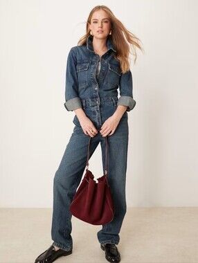 JDY NWTs Long Sleeve Denim Jumpsuit